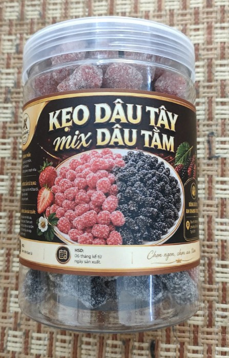 Kẹo Dâu Tây Mix Dâu Tằm An Khang 450g